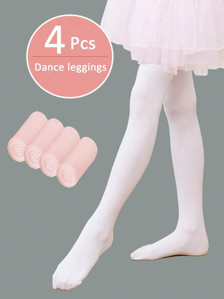 4 Pairs Dance Tights Suitable For Infants, Children And Teenagers