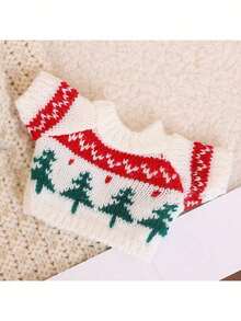 1pc - Christmas Atmosphere Car Shift Knob Cover, Universal Car Shift Dust Cover, Fashionable Mini Knitted Sweater For Car Shift Lever And Shift Knob, Christmas Holiday Decoration,Christmas Gifts