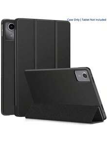 3-Fold Tablet Protective Case, Auto Sleep/Wake, Solid Color Minimalist Business Style, Lightweight & Heat Dissipation, Suitable For Tab M11/Tab P11 Plus/M10 Plus (Gen 3)/P11, Also Compatible With Xiaoxin Tablets, Redmi Pad2 11-Inch/Redmi Pad SE 11-Inch, And Mi Tablets. - Black - View 22