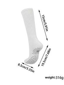 6 Pairs Non Slip Pilates Socks For Women Grippy Slouch Scrunch Knee High Socks For Yoga Barre Workout - 6 cặp chữ A nhiều màu - Xem 4