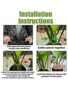 Durable Monstera Deliciosa Plant Support - Unique Design Suitable For Climbing Plants, Monstera Deliciosa Clip Set, Ideal Plant Support To Promote Healthy Growth - Multicolor - View 9