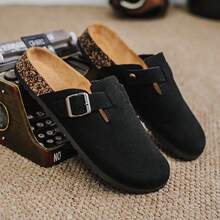 2025 男女通用黑色 Birkenstocks Soft Wood 休闲拖鞋，加大码 - 黑色 - 查看 5