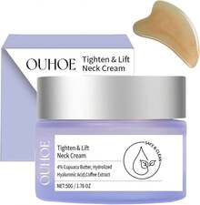 Crema Reafirmante Cuello & Papada OUHOE con Ácido Hialurónico – Antiedad 50g - Morado - Ver 1