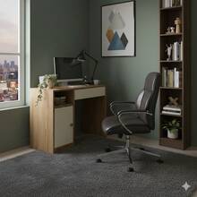 Dulce Compact Dressing Table With Internal Mirror - ĐEN/THIÊN NHIÊN - Xem 2