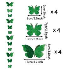 12pcs Holographic Butterfly Hanging Decor, Backdrop Decoration, Photography Props - Multicolor - View 14