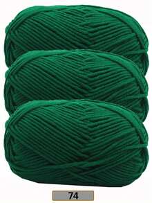 3 Rolls/150g 5-Ply Acrylic Blended Yarn, 50g Per Roll, 100% Acrylic Soft Yarn, Medium Thickness - Ideal For Handmade Knitting, Weaving, DIY Crafts, Knitting And Crocheting, Soft And Versatile, Suitable For DIY Crochet And Woven Bags - Multicolor - View 46