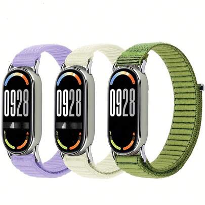 Nylon Sport Band For Xiaomi Smart Band 10/9/8 Soft Adjustable Breathable For Women And Men Smartwatch Band Replacement Fit Strap