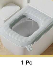 1pc Waterproof Warm Toilet Seat Cover, Bathroom Accessories, Universal Toilet Bowl Lid, Portable Home Use For Winter - Multicolor - View 20