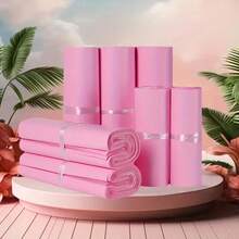 20 bolsas de correo autoadhesivas gruesas de color melocotón-rosa - impermeables, resistentes al desgarro, suaves y de embalaje, adecuadas para el transporte de ropa, uso comercial, bolsas de embalaje de ropa, embalaje de moda, embalaje duradero - rosa durazno - Ver 6