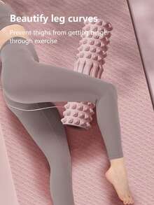 Thigh Slimming Massage Wolf Fang Rod Floss Ball Yoga Stick Lángyá Rod Roller Massager Muscle Relaxation - Pink - View 8