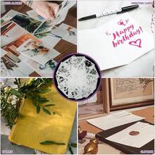 DOITOOL Plantillas De Dibujo Navidad : Plantilla De Reutilizable Para Manualidades Stencil De Dibujo De 12 Patrones En PláStico Blanco Para Diario Scrapbooking Tarjetas De FelicitacióN DecoracióN - 1 - Ver 3
