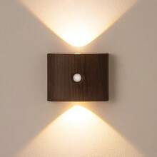Smart LED Wall Light With Motion Sensor, USB Rechargeable, Infrared Sensor, Magnetic Detachable Nightlight, 3 Lighting Modes (Dimmable) - Modern Square/Recessed Design, Suitable For Entryway, Cabinet, Bedroom, Entrance - Easy Installation, Wall Lamp, Wall Decor, Bedroom Wall Light, Wall Light, Corridor Sensor Light, Sensor Light, Wall Stick Light, Corridor Light - Multicolor - View 10