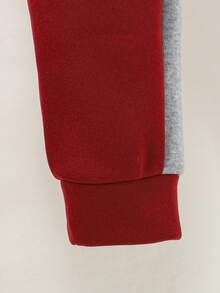 Toddler Boys' Letter Print Baseball Jacket And Pants Set - Red - View 4