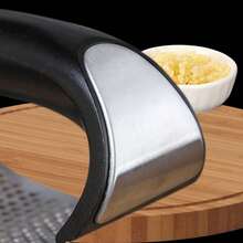 Prensa de ajo manual de acero inoxidable, herramienta de cocina multiusos para prensar, exprimir y triturar ajo