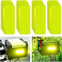20pcs Super Bright Reflective Safety Stickers - Waterproof, Fluorescent Yellow-Green, Suitable For Cars, Trucks, Bicycles And Motorcycles - Fluorescent Green - View 9