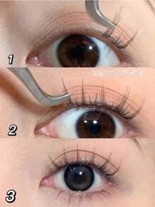 10PCS Black Straight-Pointed Personal False Eyelash Extension Tweezers, Essential For Makeup, Room Decoration, Vanity, Travel, Bedroom, Makeup Accessories, Tweezers, Nail Salons - Black - View 7