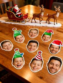 Personalized Photo Stickers, Custom Picture & Text Vinyl Stickers, Waterproof DIY Decals For Laptop, Phone, Water Bottle, Scrapbook & Album, Cute Birthday Party Favors, Couple Photo Gift, Custom Christmas, Anniversary & Valentine's Day Gift, 1/3/5PCS - Multicolor Photo Paper - View 7