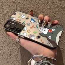 Fundas para Teléfono de Gato de Dibujos Animados Anime para S25 S24 S23 S22 S21 S20 FE Ultra Plus 4G 5G, Cubierta Trasera Antideslizante y Anticaída17  17promax - Negro - Ver 3