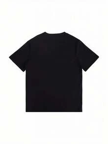 Camiseta gráfica de manga para hombres de anime Meguru Bachira y Lock Kunigami - Diseño de personajes Rin Itoshi y Nagi, camiseta casual deportiva de cuello redondo con texto japonés, todas las tallas disponibles, comodidad durante todo el año para fanáticos del anime - Negro - Ver 2