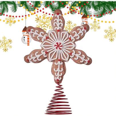 Adornos para Árbol de Navidad, Adorno Festivo de Madera para Árbol de Vacaciones, Diseño de Hombre de Jengibre con Función Decorativa, Accesorio para Árbol para Estanterías, Mesas de Comedor, Porches y Jardines, 4.53x4.53x1.18 Pulgadas