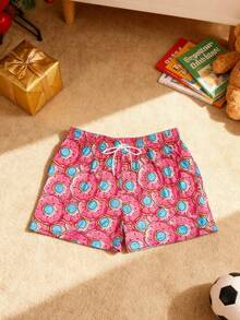 Sugar Donut Shorts Boy Clothes, Gifts For Teen Kids Boys Unisex, Pink Trunks Blue Sweatpants Underwear Ice Cream Pants, Boys Christmas PjChristmas Birthday Gifts For Teenage Dress, Thanksgiving Outfit, School Sport Running Pants, Running Pants, Basketball Shorts - 粉色 - 查看 2