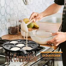 1个多功能铝制煎锅,不粘迷你煎饼模具,经久耐用,易于清洁,配有7个趣味模具,非常适合儿童和创意早餐 | 完美适用于:开学季快速早餐、感恩节家庭早餐、圣诞节送给美食家孩子的礼物、新年趣味烹饪计划,是家庭厨房和户外露营的理想之选 - 彩色 - 查看 2