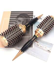 Home Use Curling Comb Cylinder Roll Brush Long Hair Blow Dry High Temperature Resistant Volumizing Styling Curling Comb Hairdres - Multicolor - View 9