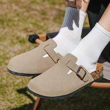 صندل كاجوال سهل الارتداء مقاس كبير من بيركنستوك أسود يناسب الجنسين 2025 - لون الرمل - مشاهدة 10