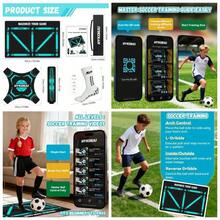 Soccer Training With Instructional Video Improve Strength, Agility And Coordination Soccer Training Equipment Footwork And Ball Mastery Non - Slip Silent Equipment All Ages Footwork