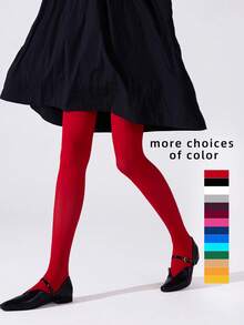 1 buc dresuri colorate din catifea 120D pentru femei, opțiuni multicolore potrivite pentru diverse ocazii, scenă, festivaluri, colanți confortabili - Multicolor - Vizualizare 3