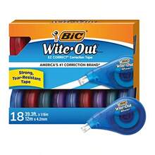 Wite-Out EZ Correct Tear-Resistant Correction Tape With 39.3 Ft Of Tape 10-Count Pack In White - 18 個(1 包) - 查看 1