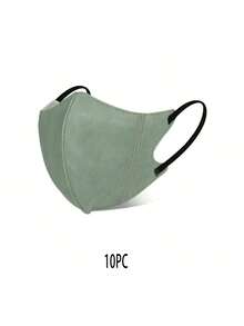 10入組女性多色3d立體一次性口罩,3層保護,輕盈透氣,防曬,夏季必備