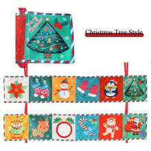 婴儿黑白布书，圣诞风格布书，蝴蝶布书，婴儿床挂书，可提升宝宝认知能力，婴儿益智布书 - 彩色 - 查看 13