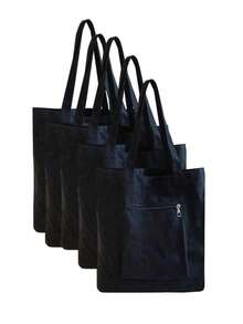 5/10/15/20/25/30个装白色帆布手提袋，简约优雅，可作为伴娘婚礼礼物袋、旅行收纳袋、升华印花帆布袋，也可用于DIY手工购物袋，大容量旅行化妆包：户外美人的完美之选！适合婚礼、生日、海滩和节日等场合，是馈赠亲朋好友的最佳礼物。 - 彩色 - 查看 14