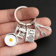 Cooking Tool Hanging Decoration, Metal Keychain Wallet, Handheld Car Rental Pendant, Mobile Phone Pendant