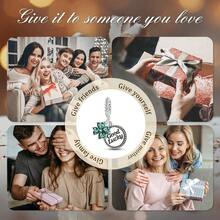 925 Sterling Silber Glücksklee Anhänger, kompatibel mit Original Armband & Halskette, Irischer Segen DIY Schmuckgeschenk, für alle geeignet (Glücksbringer) - Silber - Übersicht 7