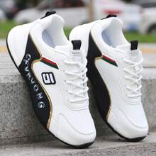 男士休闲运动鞋，透气网布，百搭防滑，耐穿时尚，尺码 39-45 - 白色 - 查看 4