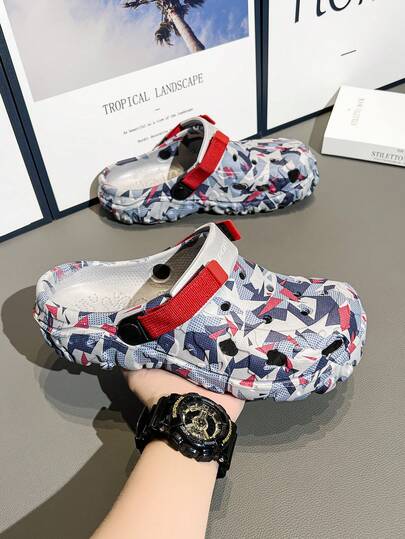 2025 Hollow Slip-On Sandals For Men, Summer Outdoor Slippers, Sports & Beach Slides