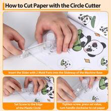 Button Maker Machine, Button Press Machine With DIY Photo Picture Badge, Magic Book For Home School DIY Crafts, Business(58mm) - 100 - View 6