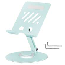 EIGIIS Tablet Stand For Desk, 360° Swivel For IPad Holder, Aluminum Adjustable Tablet Holder, Compatible With IPad Pro/Air/Mini And More - Multicolor - View 13