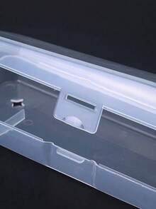 1pc Plastic Shaver Case, Portable Travel Razor Holder Box, Universal Shaving Razor Storage Container With Flip Cover - Transparent - View 4