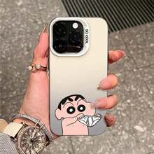 Cute Crayon Shin-Chan Phone Case Compatible With Samsung Galaxy S25 S24 S23 S22 S21 Ultra Plus FE A56 A55 A54 A53 A36 A35 A34 A33 A16, Case Compatible With 17 Pro Max, Case 17 Pro, Case 17, Case 16 Pro Max - SC05-BA-M0510 - 查看 4