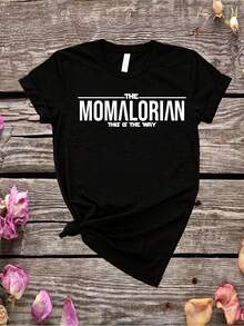 Momalorian Shirt, Mlorian Shirt, This Is The Way Shirt, Momalorian, Mandalorian Tee, Funny  T-Shirt, Mothers Day Gift, Boba Fett - 款式19 - 查看 1