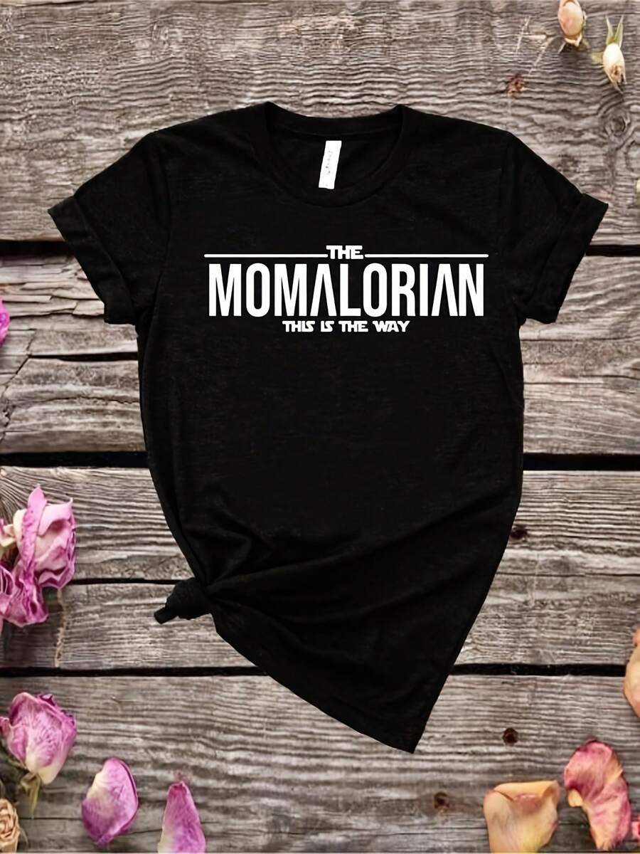 Momalorian Shirt, Mlorian Shirt, This Is The Way Shirt, Momalorian, Mandalorian Tee, Funny T-Shirt, Mothers Day Gift, Boba Fett - 款式19 - 查看 1