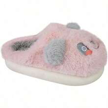 VIVIS SHOES KIDS Pantufla de Textil Para Niña Slip-on de Punta Redonda para Otoño Diseño de Peluche de Panda Color Rosa - 230 centímetros - Ver 2