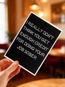 1/10Pcs Funny Text Black Greeting Cards - Party Cards With Envelopes, Suitable For Giving To Your Friends ﻿ - Multicolor - View 5