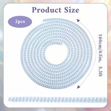 Protector, 2PCS 5.3FT Anti - Loss Coil Sleeve Keychain Bag Hook Phone Data Wire Saver Pet Chew Protector - ban đầu - Xem 2