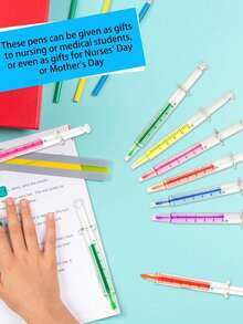 1pc Syringe Highlighter, Slant Head, Multi-Color Highlighter, Party Gift Game Return Office Supplies, Suitable For Painting Learning Office Supplies, A Variety Of Colors