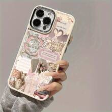 Creative Print Phone Case  Book-Themed Heart Swan Rose Butterfly Matte Soft Phone Case Compatible With For  16 15 14 13 12 11 Pro Max 14 15 16 Plus XS XR X 8 7  2020.  17 Pro Max - Kiểu 1 (1 cái) - Xem 4