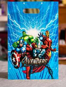 Marvel 10/20/30个漫威主题派对礼品袋，16.5*25厘米手提袋，礼品包装，蜘蛛侠主题派对礼品包装袋，生日派对回礼袋，星空派对收纳袋，太空主题，婚礼装饰，婚礼用品，新娘，迎婴派对回礼，生日装饰，节日派对用品，超市用品 - 彩色 - 查看 6